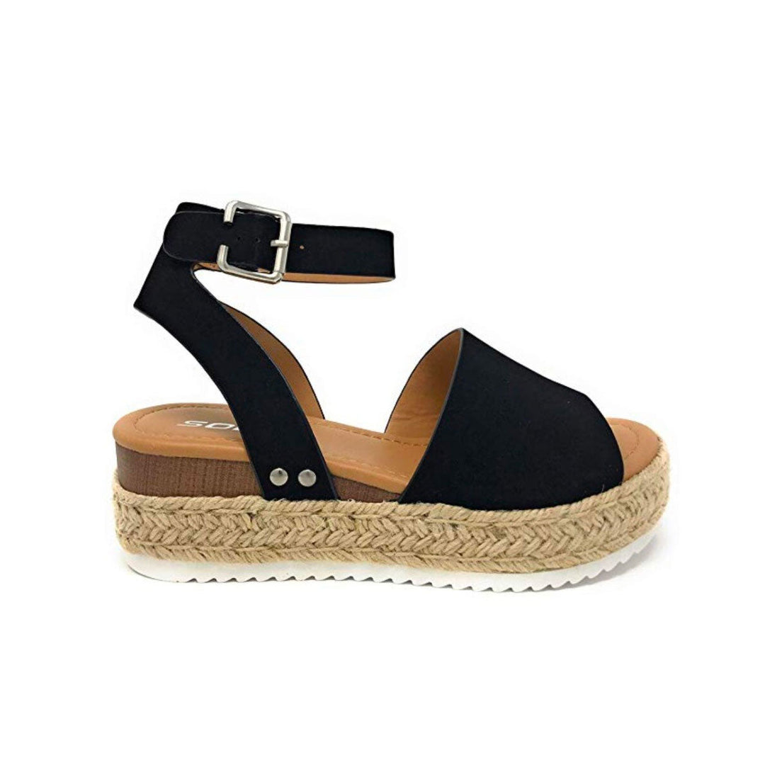 Modne Damskie Espadryle Sandały Letnie – Liv-Czarny-35-Trend Polska