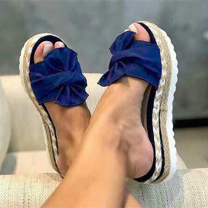 Modne damskie letnie buty z funkcją korekcji i komfortową wkładką – Selina-Niebieski-35-Trend Polska