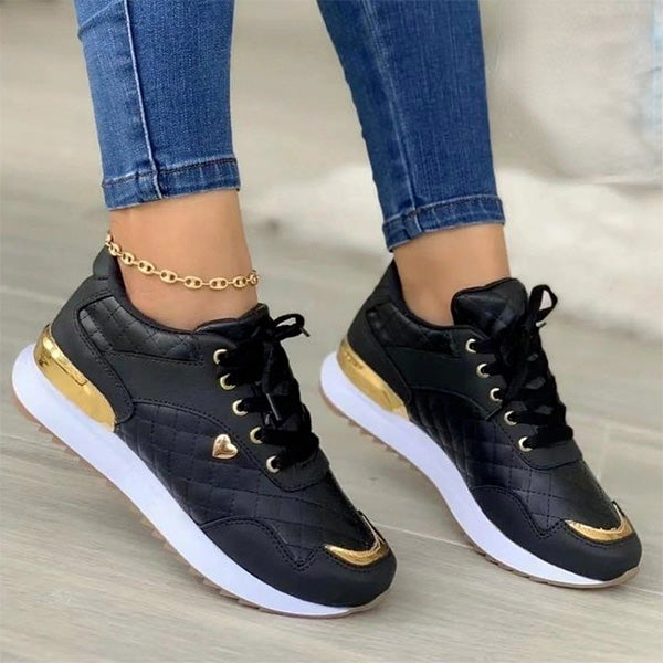 Modne damskie sneakersy – Isla-Czarny-35-Trend Polska