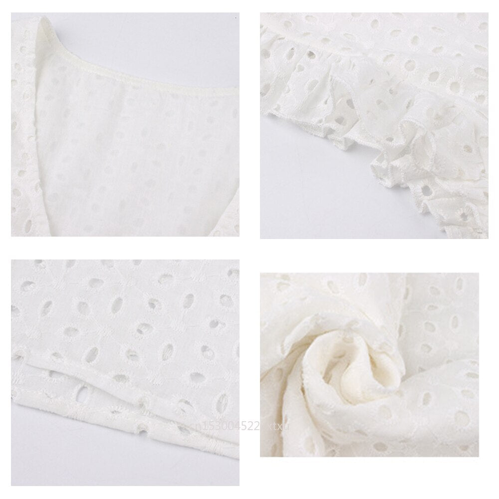 Modne letnie mini sukienka z falbanami – Elina-Czarny-XS-Trend Polska