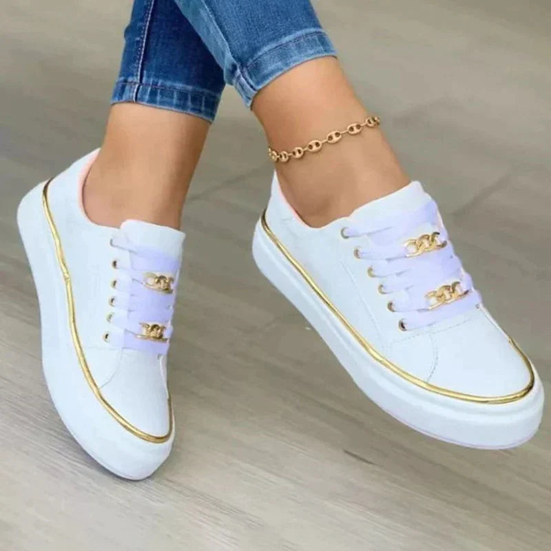 Modne sneakers dla modnych stóp - Seraphina-Biały-35-Trend Polska