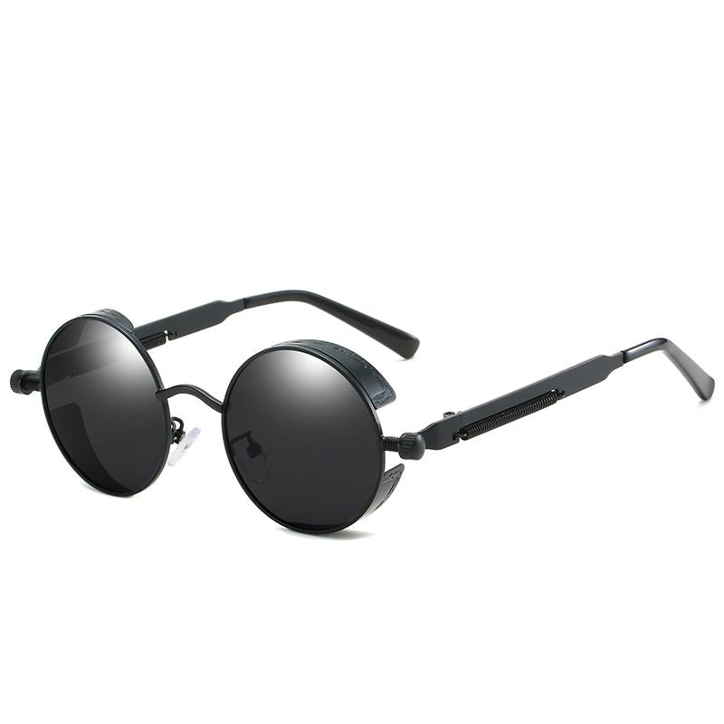 Modne, vintage okulary przeciwsłoneczne dla kobiet i mężczyzn – Savino-Czarny-Trend Polska