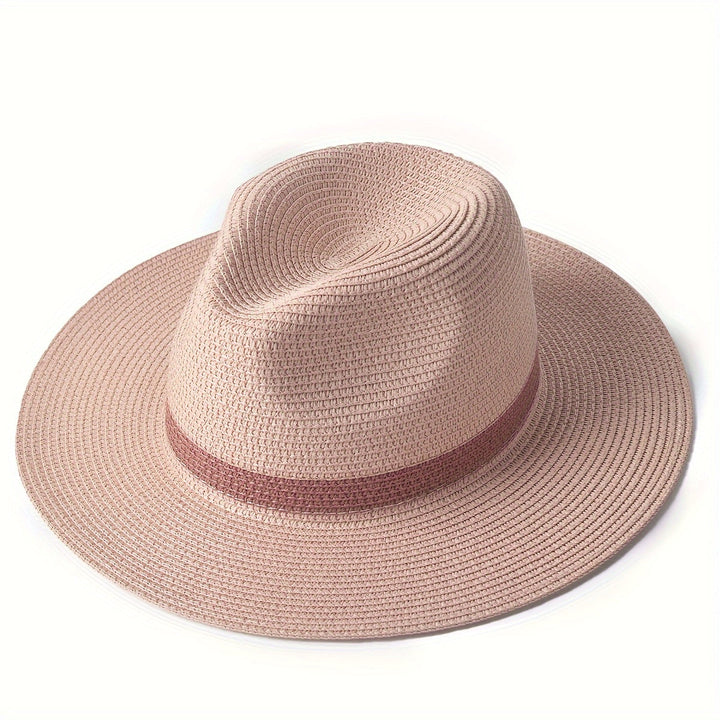 Modny kapelusz przeciwsłoneczny z szerokim rondem dla kobiet i mężczyzn – SunShield Panama-Khaki-M/L-Trend Polska
