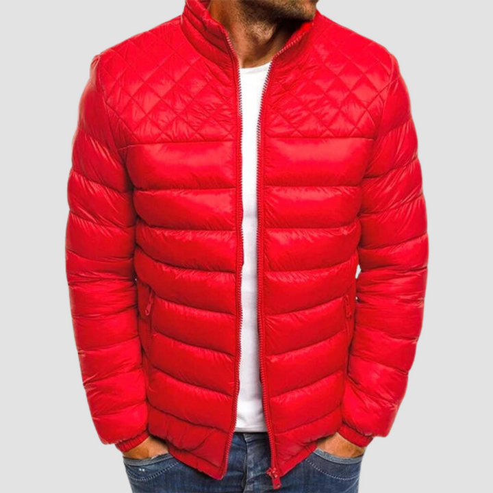 Modny kurtka męska - VanguardWear-S-Czerwony-Trend Polska