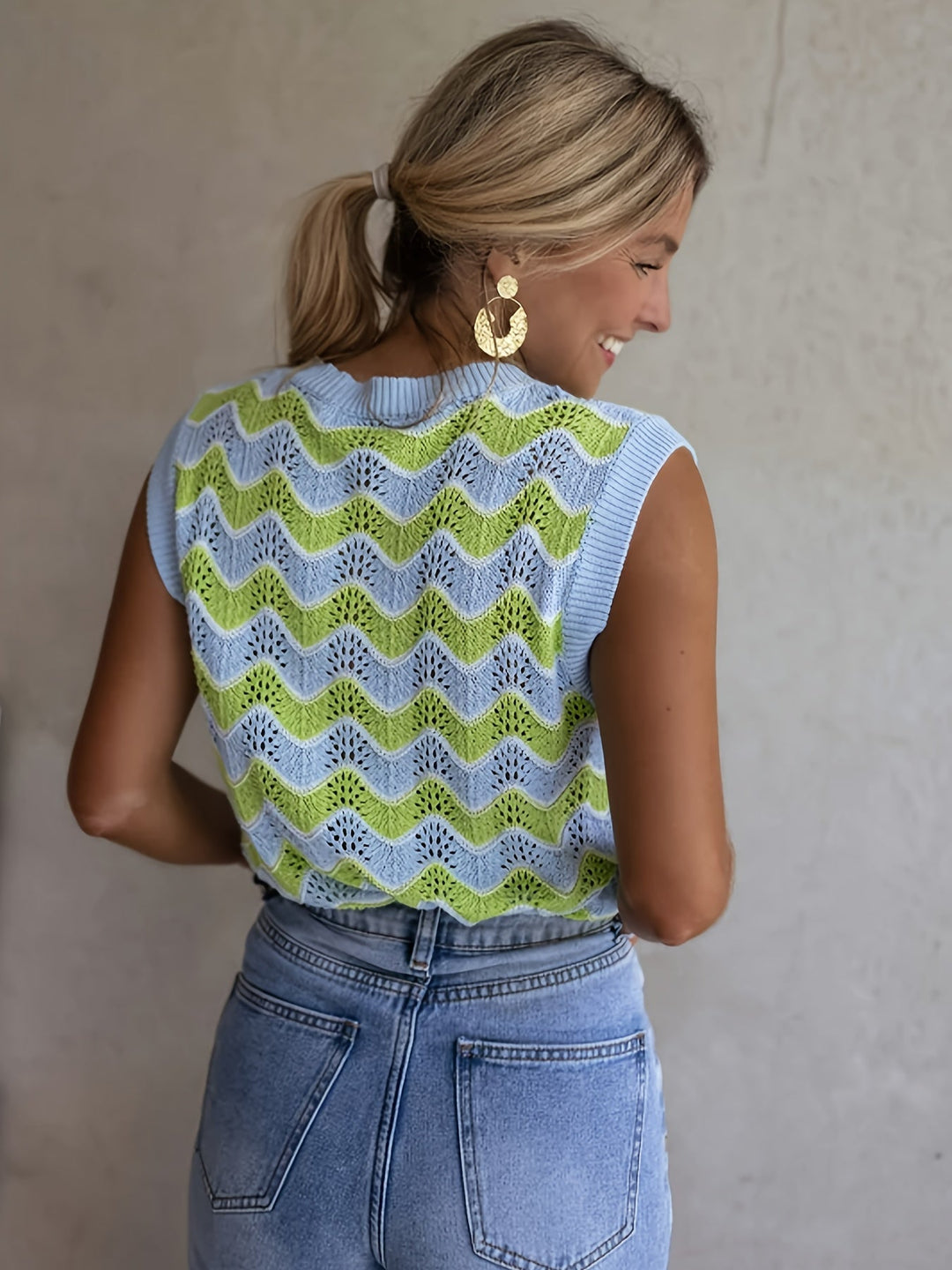 Modny letni top w wyglądzie dzianinowym | 1 kup, 1 gratis - StrickGlow-S-Trend Polska