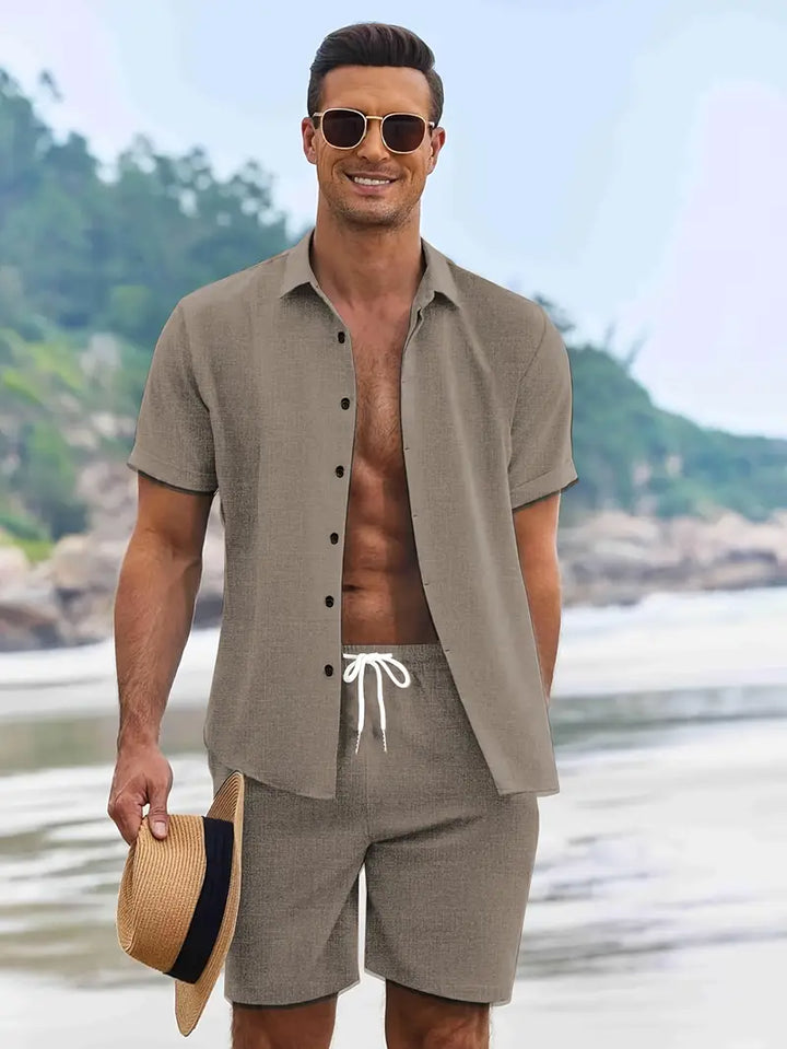 Modny męski zestaw letni Khaki – Dario-S-Trend Polska