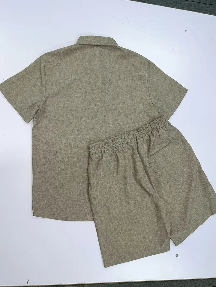 Modny męski zestaw letni Khaki – Dario-S-Trend Polska