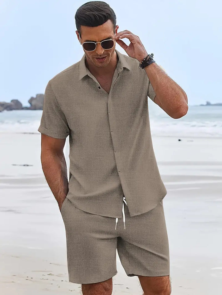 Modny męski zestaw letni Khaki – Dario-S-Trend Polska