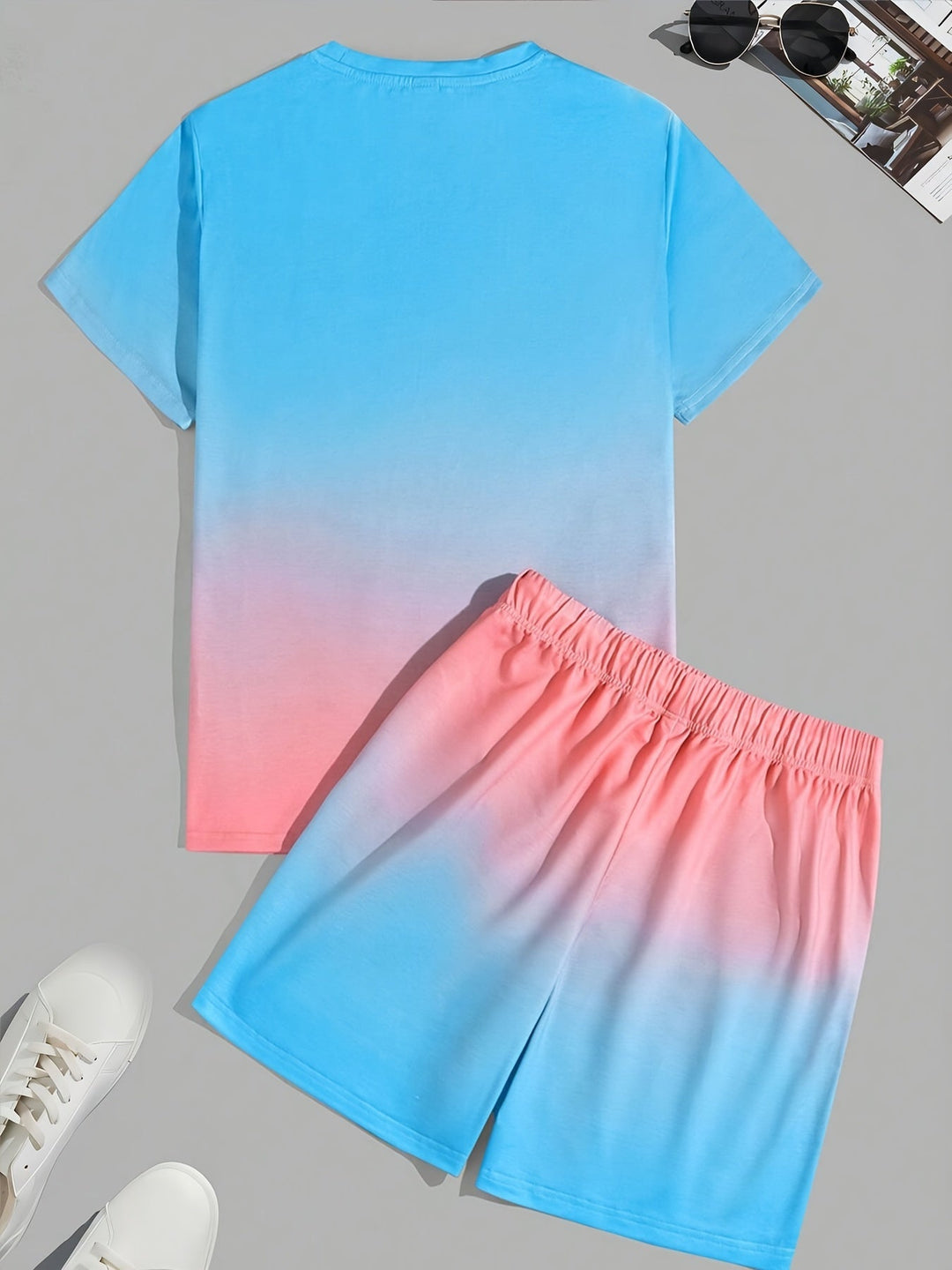 Modny męski zestaw letni z T-shirtem i szortami - CoolFlex-S-Trend Polska