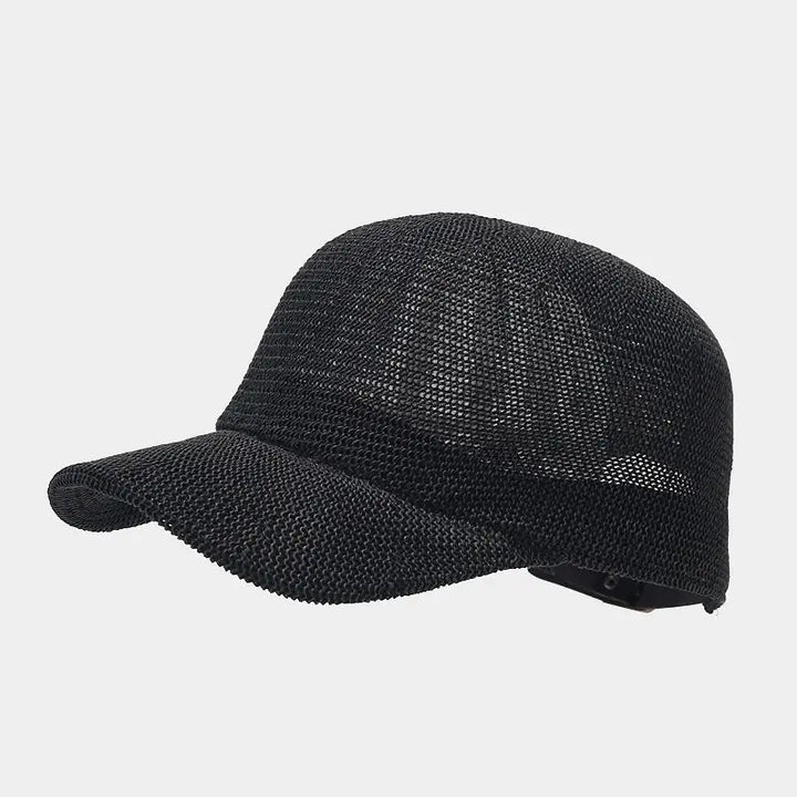 Modny pleciony kapelusz słoneczny z szerokim rondem - SunWeave Style-Czarny-Trend Polska