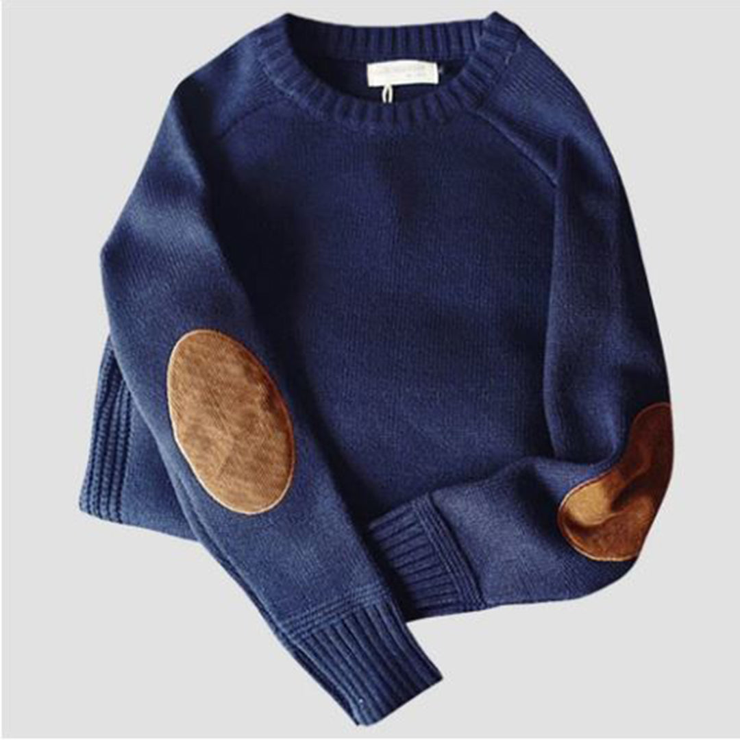 Modny sweter męski - Victor-Niebieski-M-Trend Polska