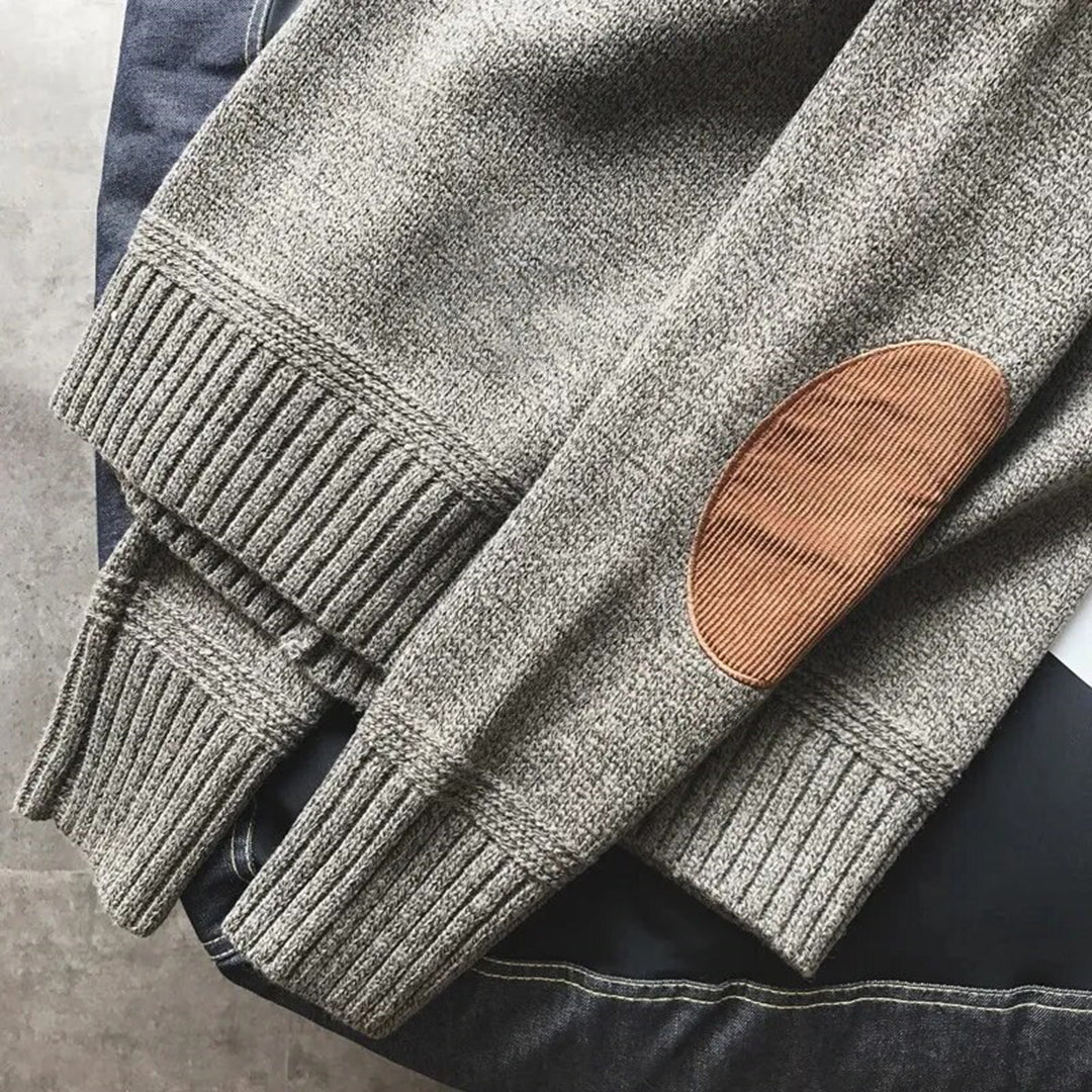 Modny sweter męski - Victor-Szary-M-Trend Polska