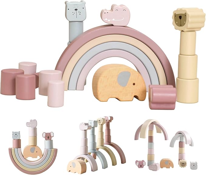 Montessori Drewniany Zestaw Zabawek – Buildoro-Trend Polska