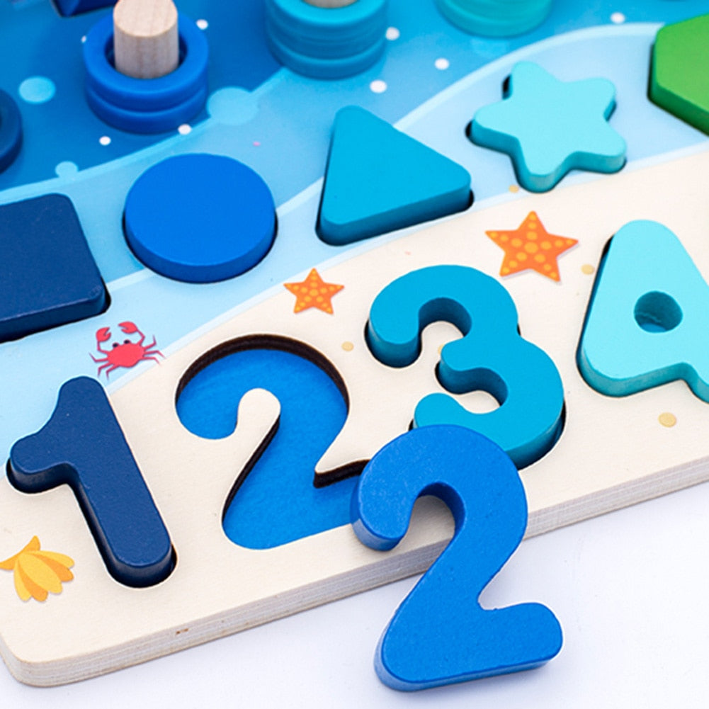 Montessori Tablica Aktywności dla Maluchów - Drewniane PlaySafari-Pastel XL-Trend Polska