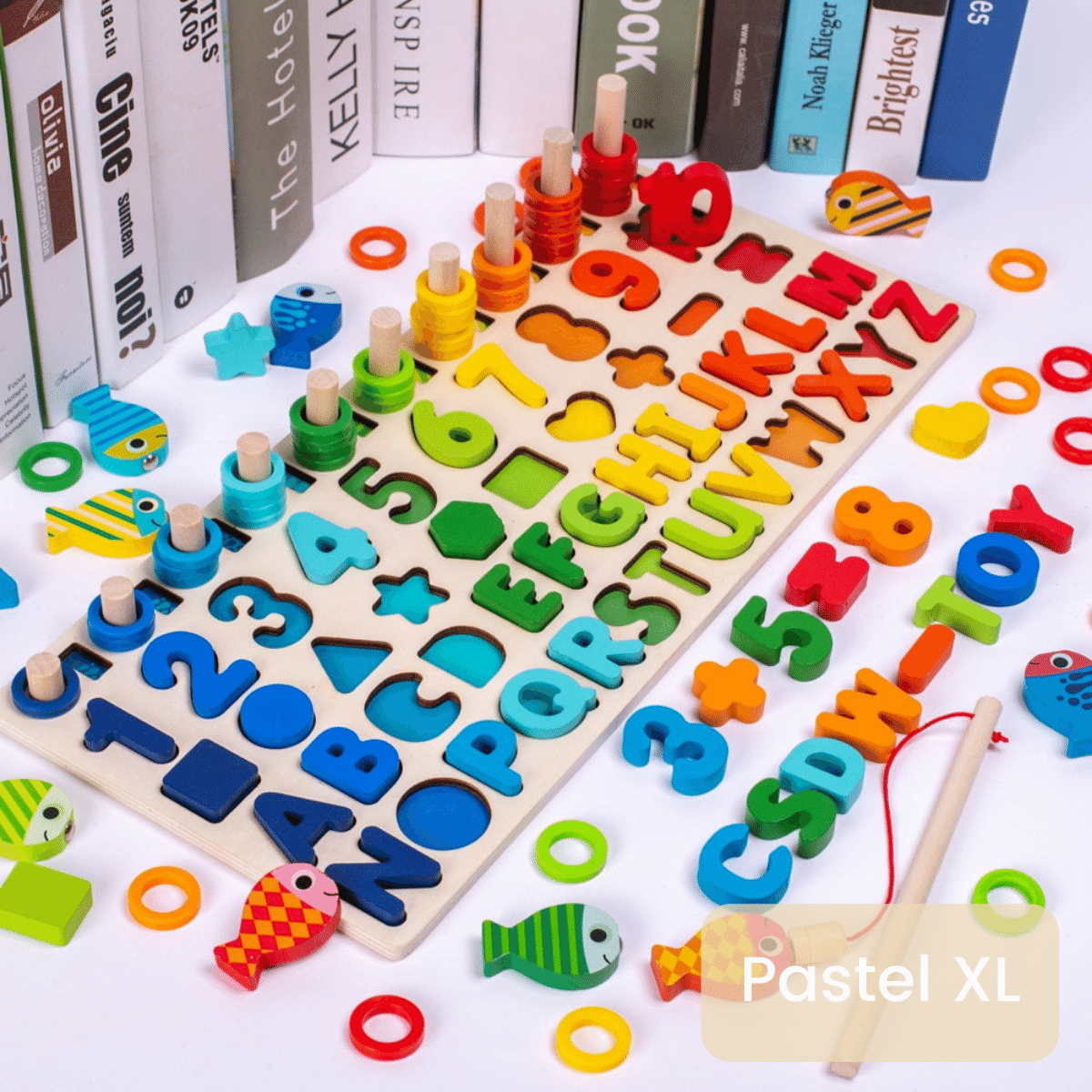 Montessori Tablica Aktywności dla Maluchów - Drewniane PlaySafari-Pastel XL-Trend Polska