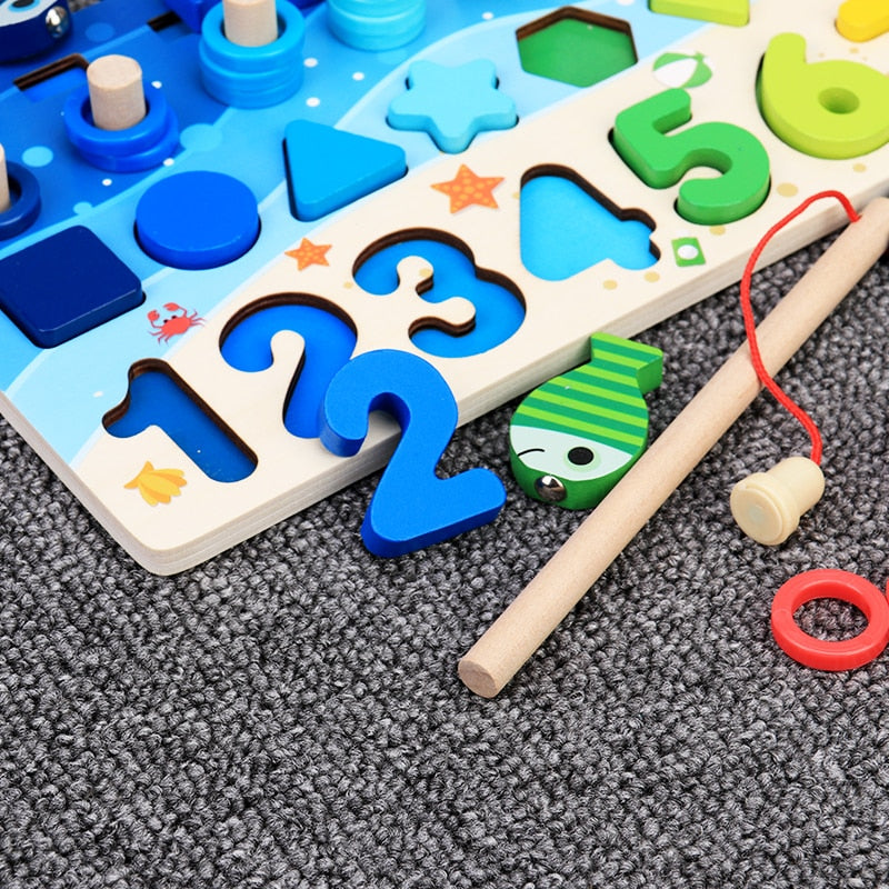 Montessori Tablica Aktywności dla Maluchów - Drewniane PlaySafari-Pastel XL-Trend Polska