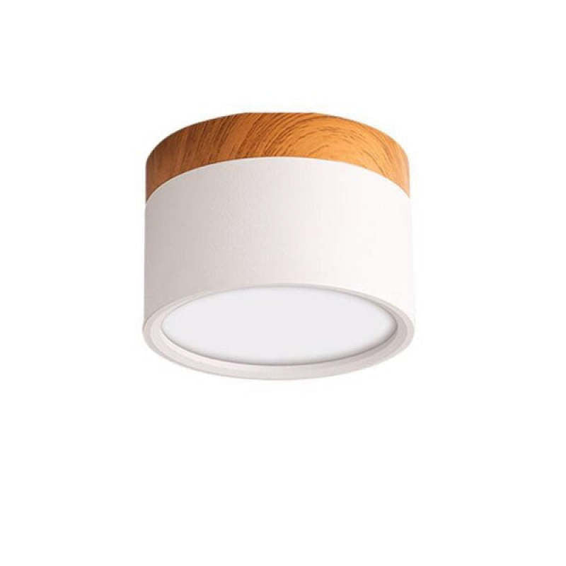 Morandi Styl Nowoczesna Lampa sufitowa LED - LumiModo-Biały-5W-Ciepłowit-Trend Polska