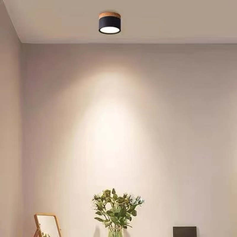 Morandi Styl Nowoczesna Lampa sufitowa LED - LumiModo-Czarny-5W-Ciepłowit-Trend Polska
