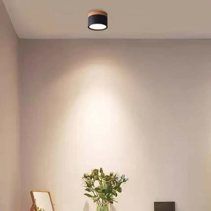 Morandi Styl Nowoczesna Lampa sufitowa LED - LumiModo-Czarny-5W-Ciepłowit-Trend Polska