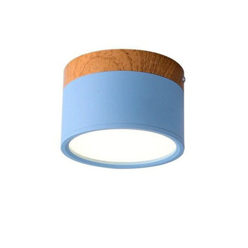 Morandi Styl Nowoczesna Lampa sufitowa LED - LumiModo-Niebieski-5W-Ciepłowit-Trend Polska