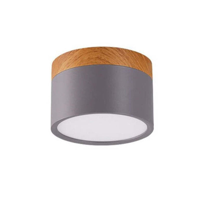 Morandi Styl Nowoczesna Lampa sufitowa LED - LumiModo-Szary-5W-Ciepłowit-Trend Polska