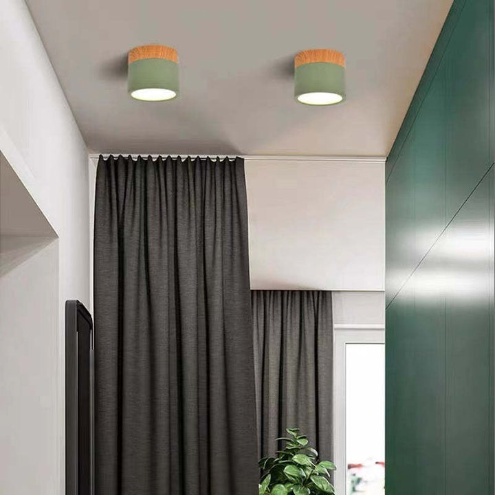 Morandi Styl Nowoczesna Lampa sufitowa LED - LumiModo-Niebieski-5W-Ciepłowit-Trend Polska