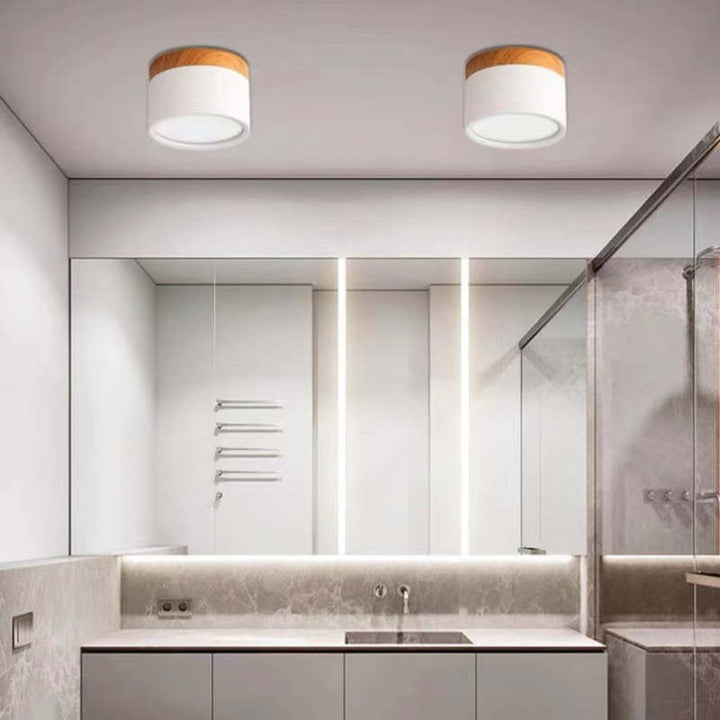 Morandi Styl Nowoczesna Lampa sufitowa LED - LumiModo-Niebieski-5W-Ciepłowit-Trend Polska