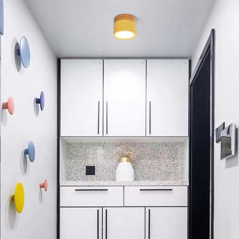 Morandi Styl Nowoczesna Lampa sufitowa LED - LumiModo-Niebieski-5W-Ciepłowit-Trend Polska