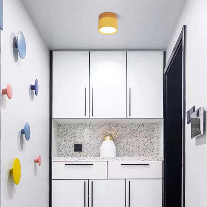 Morandi Styl Nowoczesna Lampa sufitowa LED - LumiModo-Niebieski-5W-Ciepłowit-Trend Polska