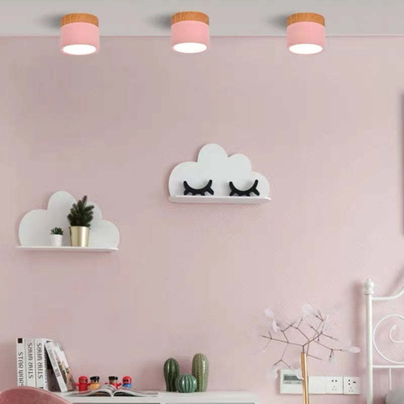 Morandi Styl Nowoczesna Lampa sufitowa LED - LumiModo-Niebieski-5W-Ciepłowit-Trend Polska