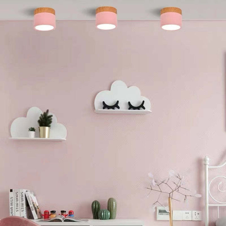 Morandi Styl Nowoczesna Lampa sufitowa LED - LumiModo-Niebieski-5W-Ciepłowit-Trend Polska
