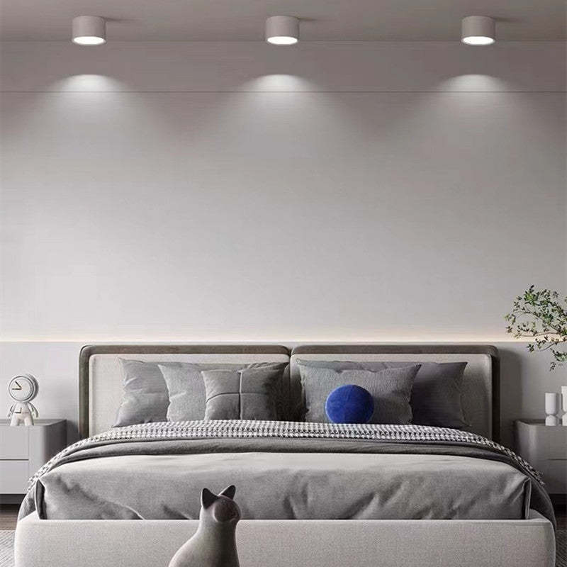 Morandi Styl Nowoczesna Lampa sufitowa LED - LumiModo-Niebieski-5W-Ciepłowit-Trend Polska