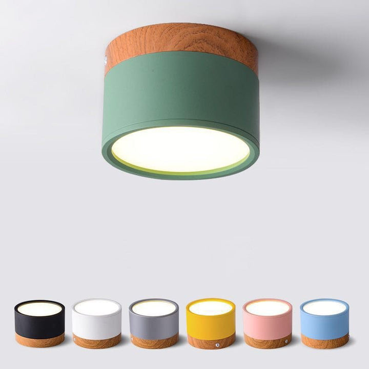 Morandi Styl Nowoczesna Lampa sufitowa LED - LumiModo-Niebieski-5W-Ciepłowit-Trend Polska