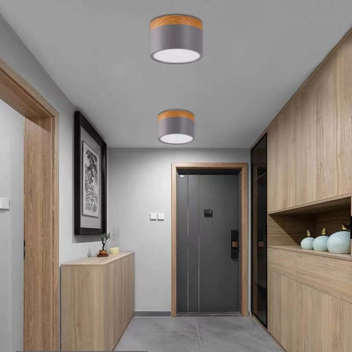 Morandi Styl Nowoczesna Lampa sufitowa LED - LumiModo-Niebieski-5W-Ciepłowit-Trend Polska