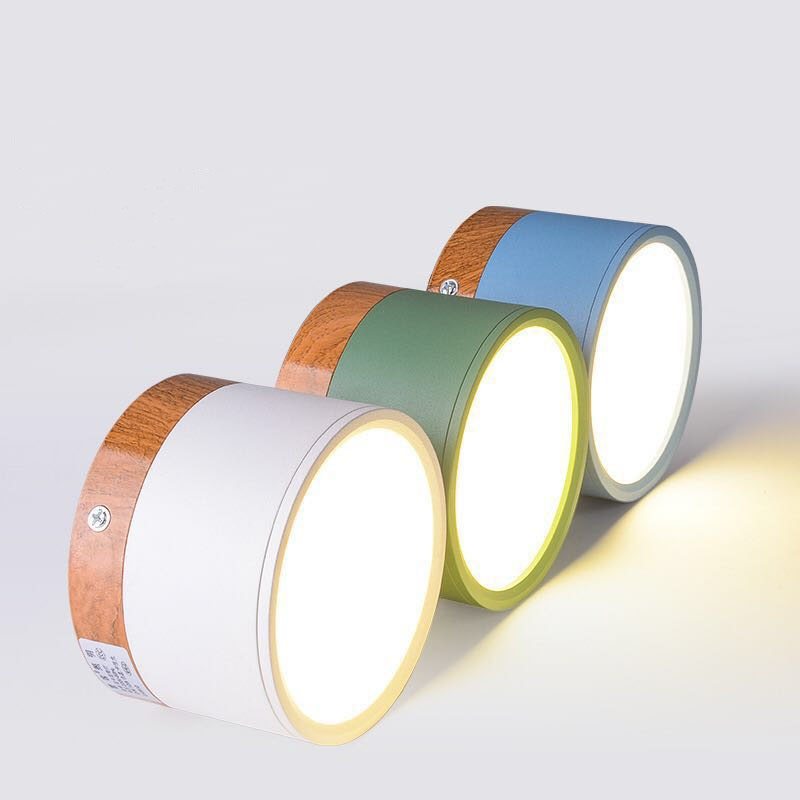 Morandi Styl Nowoczesna Lampa sufitowa LED - LumiModo-Niebieski-5W-Ciepłowit-Trend Polska