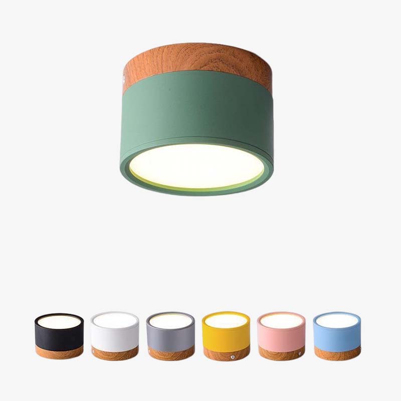 Morandi Styl Nowoczesna Lampa sufitowa LED - LumiModo-Niebieski-5W-Ciepłowit-Trend Polska