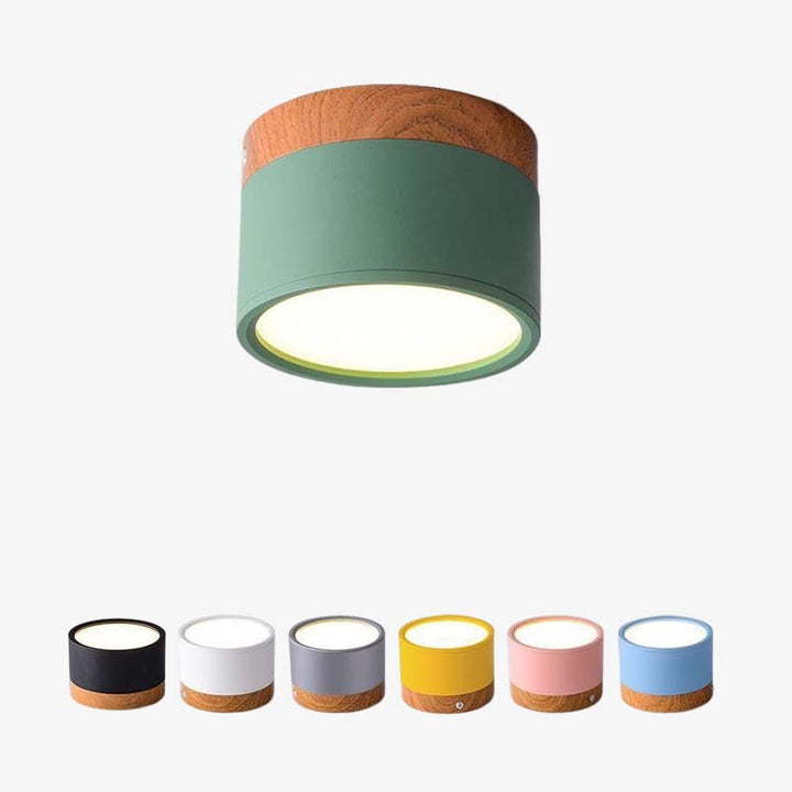 Morandi Styl Nowoczesna Lampa sufitowa LED - LumiModo-Niebieski-5W-Ciepłowit-Trend Polska
