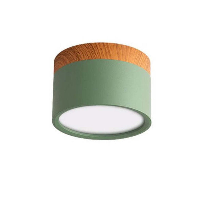 Morandi Styl Nowoczesna Lampa sufitowa LED - LumiModo-Zielony-5W-Ciepłowit-Trend Polska