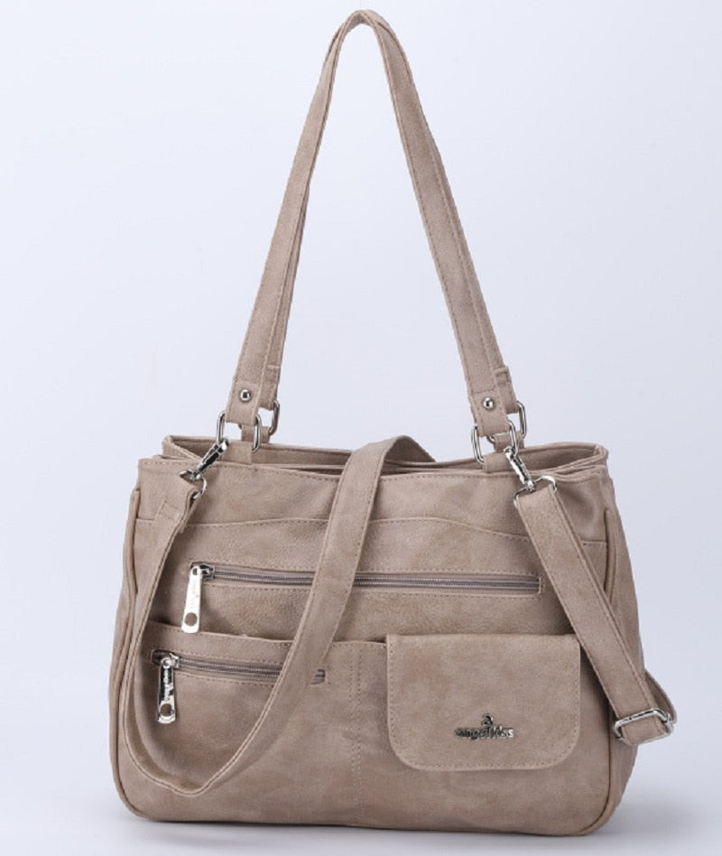 Torebka damska na ramię i crossbody z wieloma przegródkami – FlexiCarry