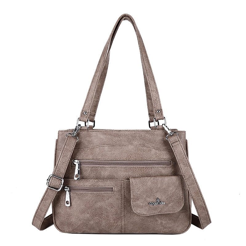 Torebka damska na ramię i crossbody z wieloma przegródkami – FlexiCarry