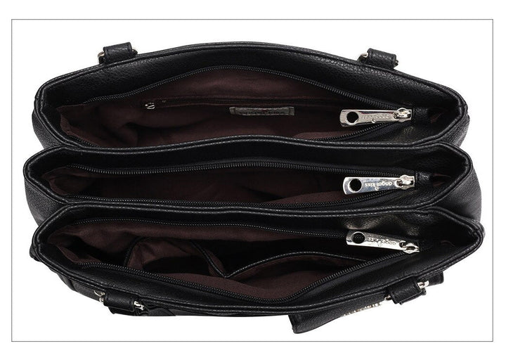 Torebka damska na ramię i crossbody z wieloma przegródkami – FlexiCarry