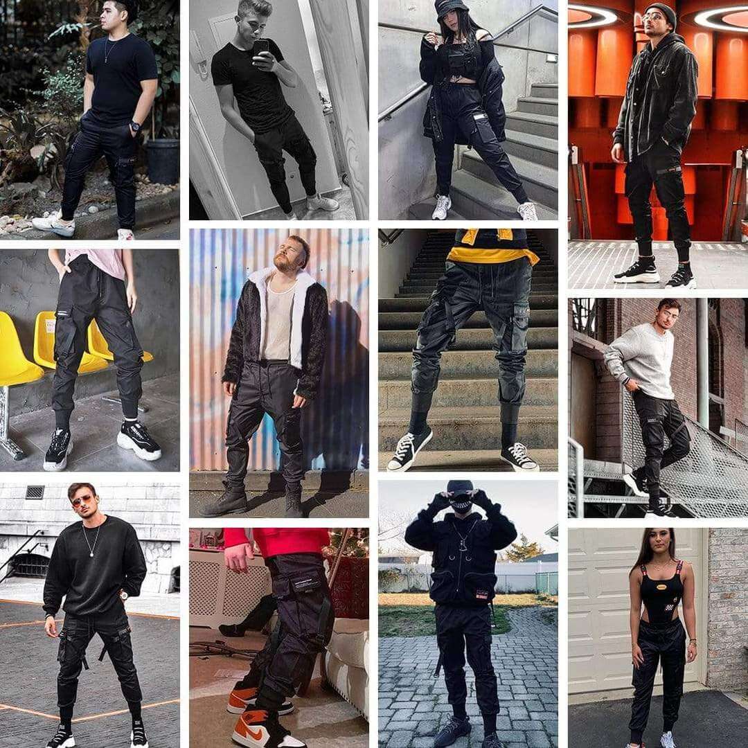 Multi-Pocket Hip-Hop Męskie Spodnie Cargo – Dante-S-Trend Polska