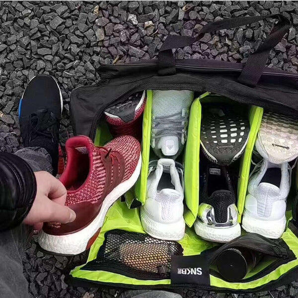 Wodoodporny plecak podróżny na sneakersy i sprzęt z wieloma komorami