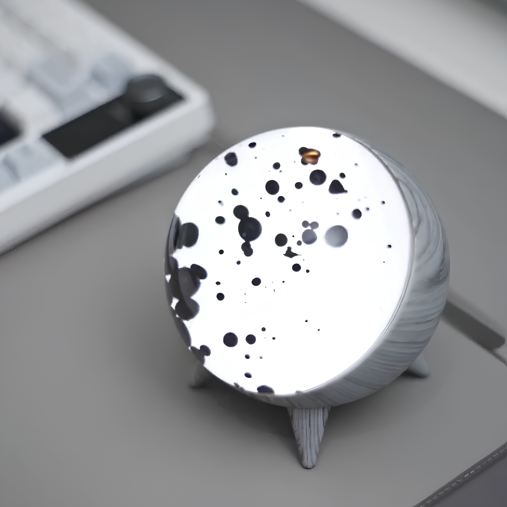 Muziek-Reactieve Ferrofluid Display - MagnePulse-Biały-Trend Polska