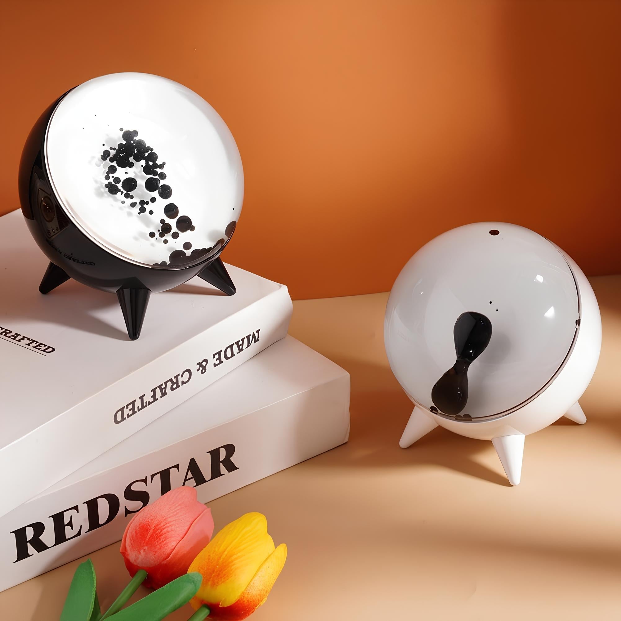 Muziek-Reactieve Ferrofluid Display - MagnePulse-Biały-Trend Polska