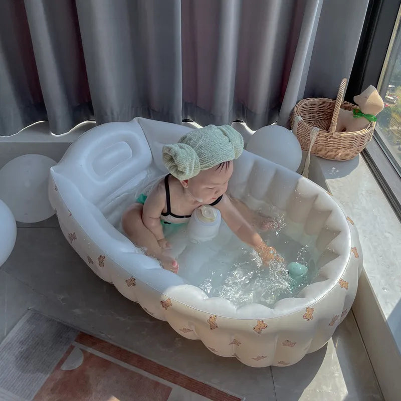 Nadmuchiwany basenik podróżny dla niemowląt – BubbleNest-Kochane misie-Trend Polska