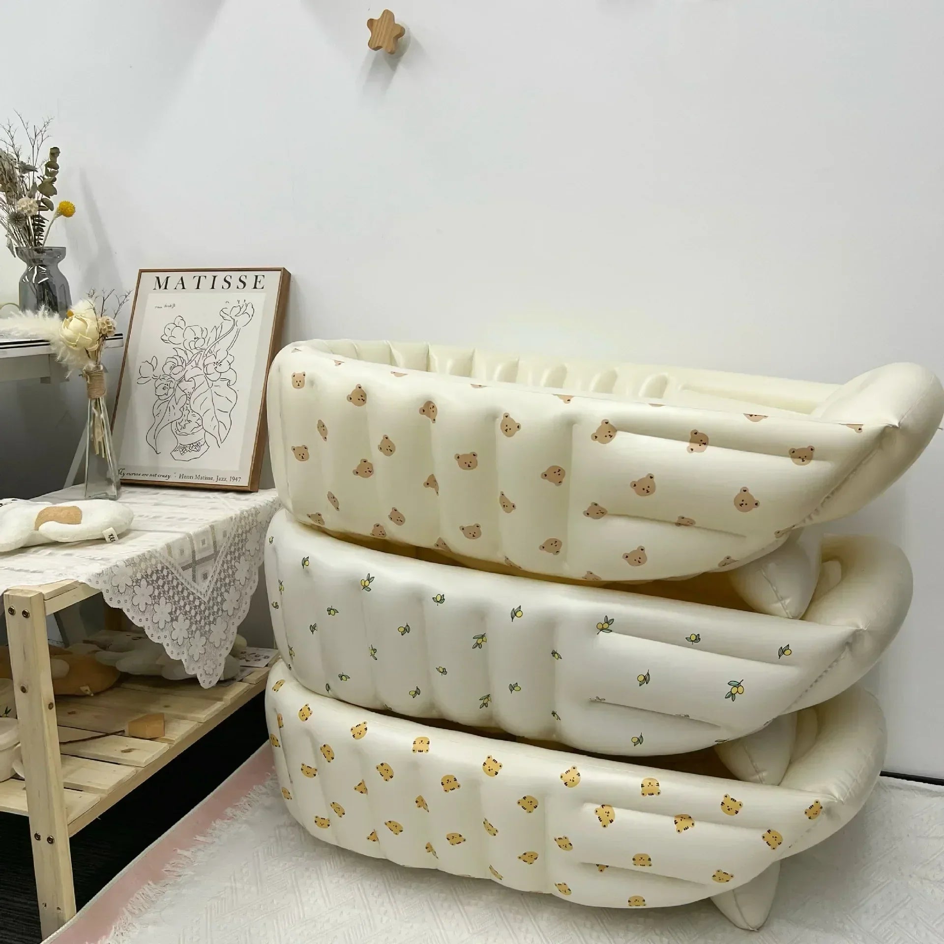 Nadmuchiwany basenik podróżny dla niemowląt – BubbleNest-Misie-Trend Polska