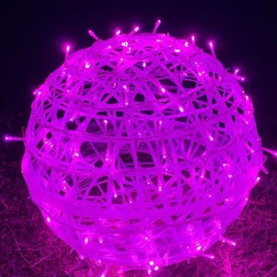Nastrojowa kula LED do wnętrz i na zewnątrz – Orbola-Różowy-Trend Polska