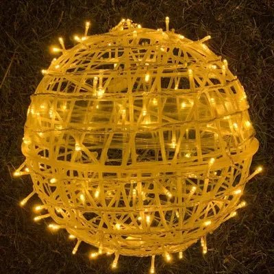 Nastrojowa kula LED do wnętrz i na zewnątrz – Orbola-Żółty-Trend Polska