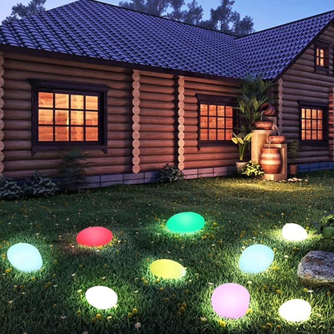 Nastrojowa Lampa Ogrodowa Bezprzewodowa - LumaStone-Średni (ładowanie USB)-Trend Polska